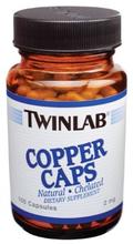 TwinLab - Caps cuivre, 2 mg, 100