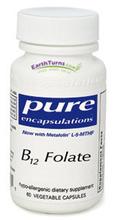 B12 folate (60 Caps) par Pure