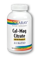 Solaray - Cal-Mag citrate W / D, capsules 360