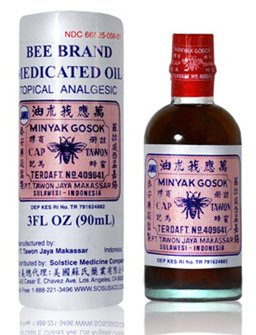 Bee Brand Medicated Oil Topical Analgesic 3 0z - 90 ml Bottle