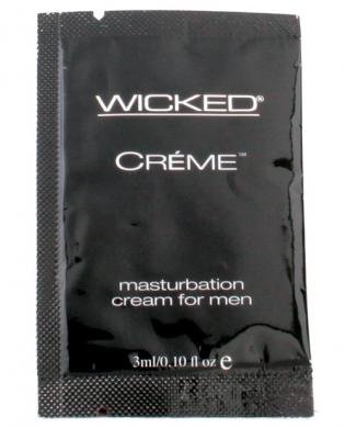 Wicked sensual care collection 0.1oz creme to liquid masturbation cream for men packette - creme (Package Of 2)