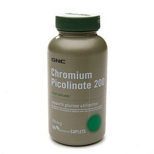 GNC Chromium Picolinate 200 Supplément 180 comprimés