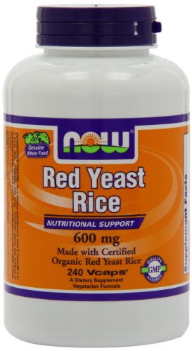 NOW Foods levure de riz rouge Extrait 600mg, 240 capsules végétales