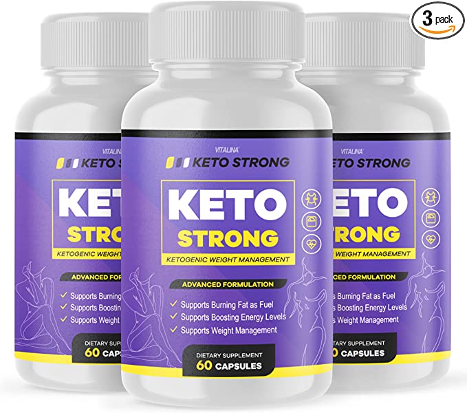 3 PACK OFFICIAL KETO STRONG ADVANCED FORMULA 3 BOTTLES 3 MONTH SUPPLY