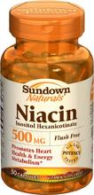 Sundown Flush Niacin gratuit, 500