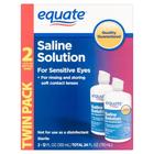 equate Solution Saline Twin Pack 2