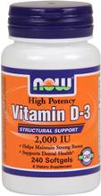 NOW Foods Vitamin D-3, 2000 IU,