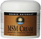 Source Naturals MSM crème, 4 onces