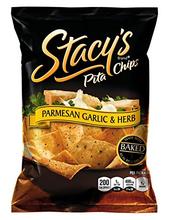 Pita Chips Stacy, parmesan ail et