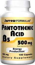 Acide pantothénique 500 mg 100
