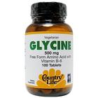 Glycine 500 mg de vitamine B-6 par