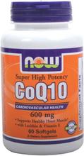 NOW Foods CoQ10 600 mg, 60 gélules