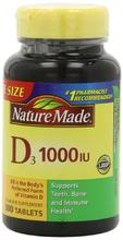 Nature Made vitamine D3 1000 UI