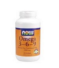 NOW Foods Omega 3-6-9 1000mg, 250