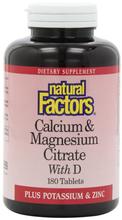 Natural FactorsCalcium & citrate