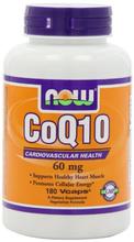 NOW Foods CoQ10 60 mg, 180