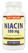 La niacine Optimum, 500 mg, 250