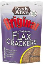 Aliments vivants or lin Crackers,