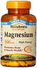 Sundown Naturals magnésium Mg 500