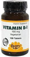 Country Life vitamine B-1 100 Mg,