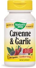 Cayenne et l'ail 530 mg 100 Caps