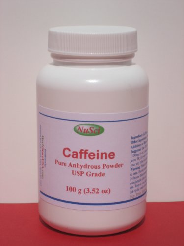 Caféine anhydre pure en poudre 250g Qualité USP, de l'énergie et la vigilance, Vente par HerbStoreUSA
