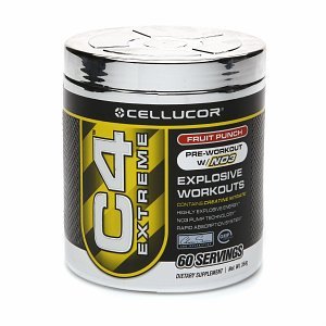 Cellucor Cellucor C4 Extreme pré-entraînement avec oxyde nitrique 3, Fruit Punch 60 portions (Quantité de 1)