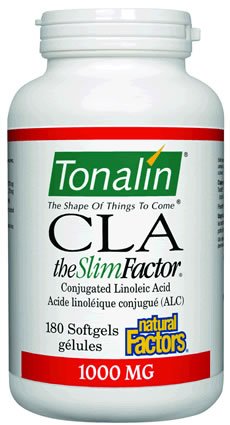 CLA Tonalin Natural Factors conjugués gélules d'acide linoléique, 180-Count