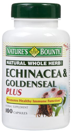 Echinacea Bounty Nature & Casquettes Hydraste plus naturel, 100 ct
