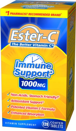 Ester-C Le meilleur vitamine C, 1000 mg, 120 comprimés (lot de 2)