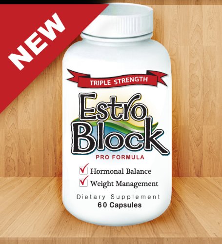 Estroblock PRO FORCE TRIPLE - 60 Capsules Natural Anti-oestrogène Blocker œstrogène aromatase Inhibiteur