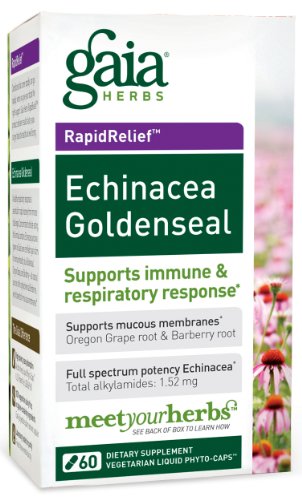Gaia Herbs Echinacea Hydraste, 60-capsule de bouteille