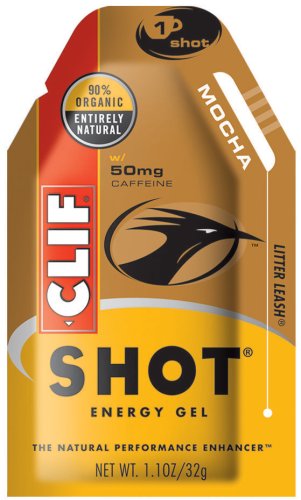 Gel Clif Energy Shot avec la caféine, de moka, de 1,1 onces paquets (paquet de 24)