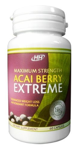 Maximum Strength Acai Berry Extreme avec extrait de thé vert perte de poids, Appétit, blocage Carb, Supplément Fat Burning