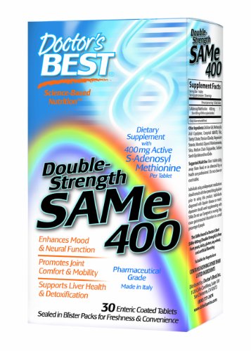 Meilleur médecin de SAMe 400 mg (Double Force), des comprimés à enrobage entérique, 30-Count