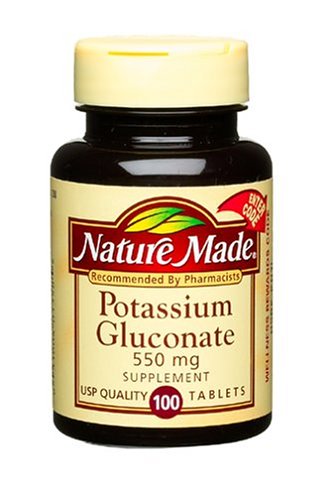 Nature Made gluconate de potassium 550 mg, 100 comprimés (pack de 3)