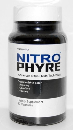 Nitrophyre - 90 Capsules 400 Mg oxyde nitrique avancée No2 Hemodilator Muscle technologie