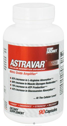 Nutrition top secret - plus d'oxyde nitrique AstraVar Amplifer 50 mg. - 90 Capsules