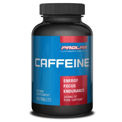 Prolab Caffeine, puissance maximale, 200 mg, comprimés, 100 comprimés
