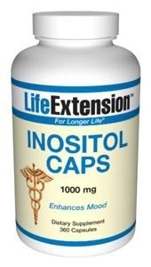 Prolongation de la vie Inositol Capsules 1000 mg, 360-comte