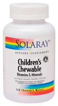 Solaray - Enfants Multi Chew Cherry, 120 comprimés à croquer
