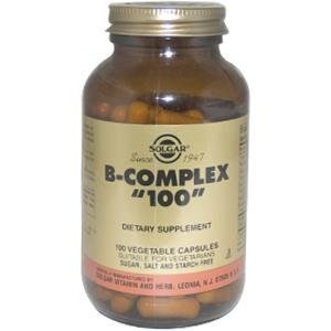 Solgar - B-Complex, 100 mg, 100 capsules vegetariennes