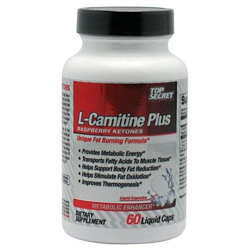 Top secret Nutrition L-Carnitine plus Cétones de framboise - 60 Caps Liquid
