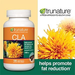 TruNature Tonalin CLA aide à promouvoir Fat réduction de 1560 mg Per 2 Softgel Desservant 180 Softgels