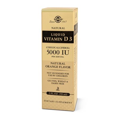 vitamine D3 LIQUIDE (cholécalciférol) 5000IU arôme naturel d'orange -60 ML