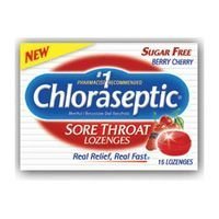 Chloraseptic Chloraseptic Total Sore Throat + Cough Lozenges Wild Cherry, Wild Cherry 15 each