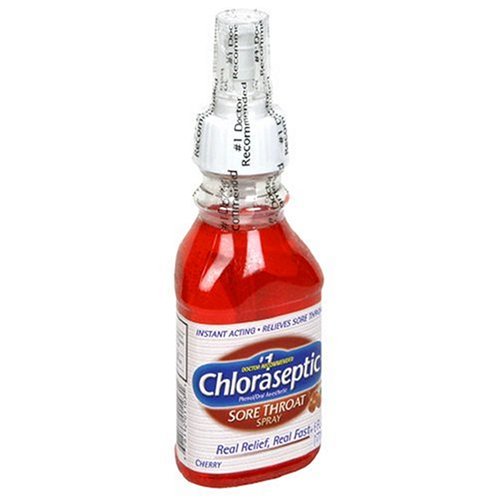 Chloraseptic Sore Throat Spray, Cherry, 6-Ounce (177 ml) (Pack of 3)