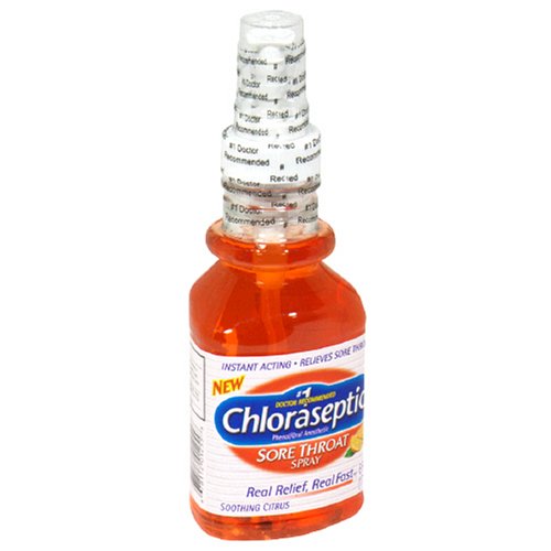 Chloraseptic Sore Throat Spray, Soothing Citrus, 6-Ounce (177 ml) (Pack of 3)