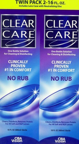 Clear Care Nettoyage et désinfection Solution (2 X 16FL Packs Oz)