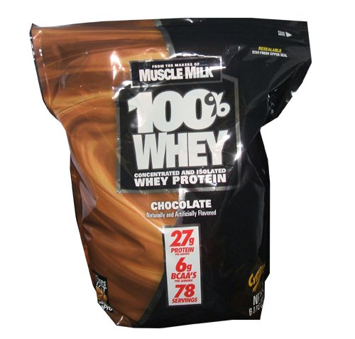 CytoSport makers of Muscle Milk - 100% Whey Protein 27g 6lb Bag of Chocolate